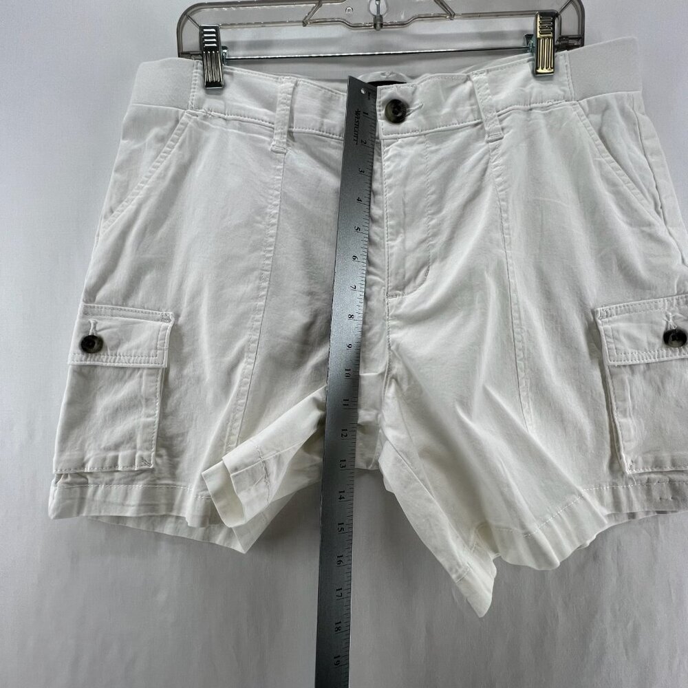 Lee Ultra Lux Comfort Cargo Short Womens 30 High Rise Stretch Relaxed Fit White - Picture 8 of 15
